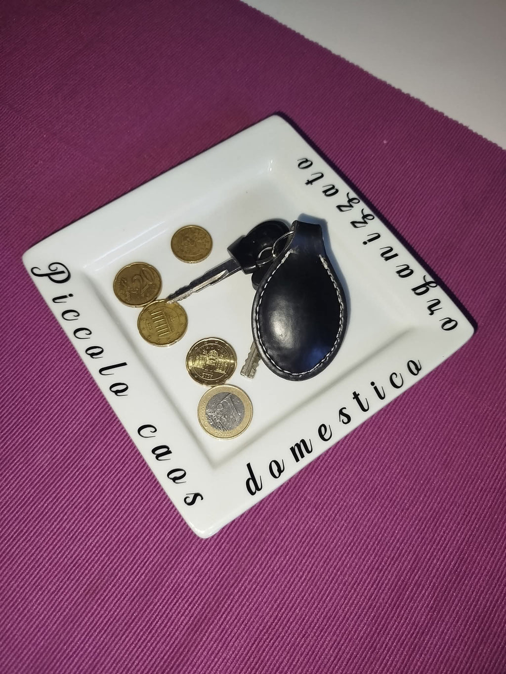 Svuota tasche con frase