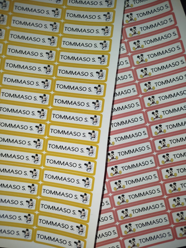 Etichette termoadesive per tessuti